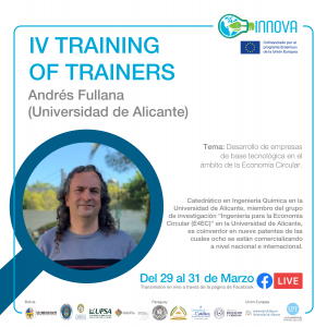 IV TRAINING OF TRAINERS