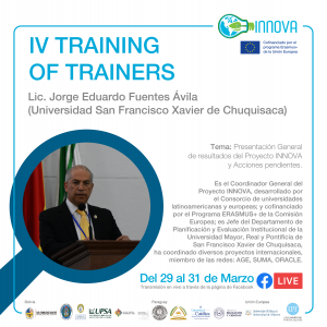 IV TRAINING OF TRAINERS